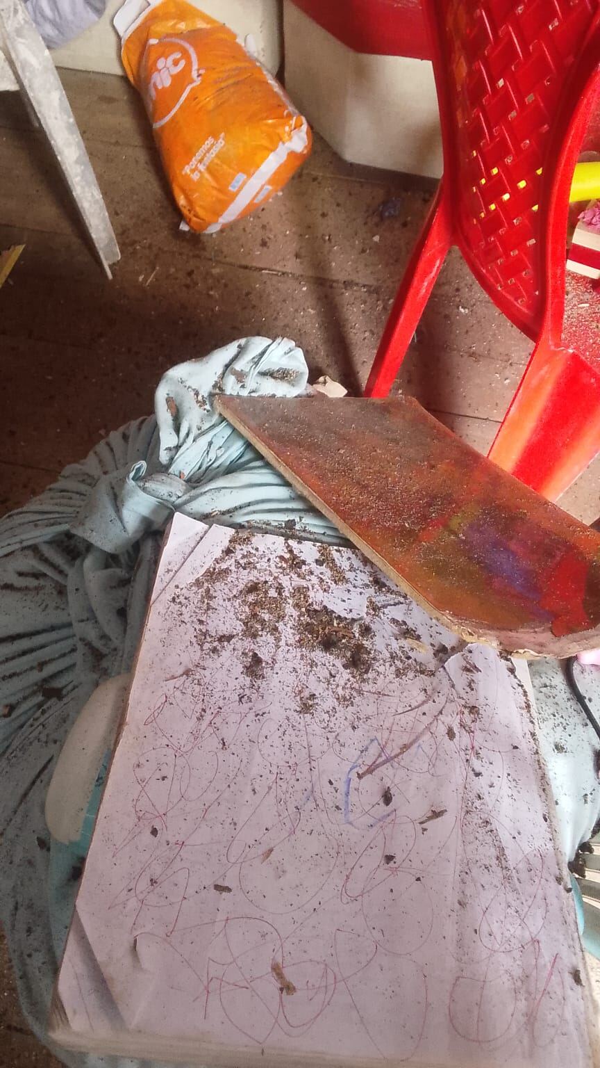 Escombros tras el sismo en Chocó